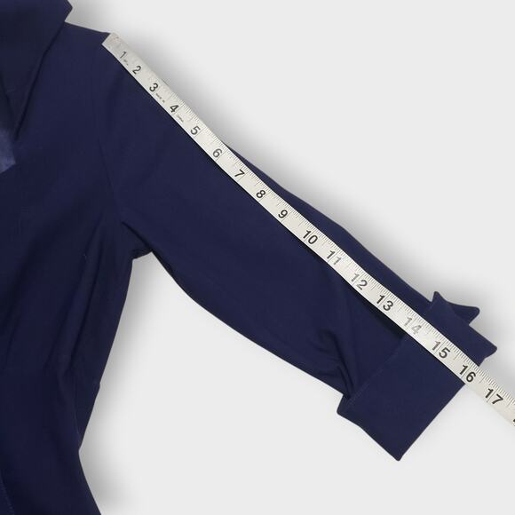 Pinup Couture Lorelei Dress *No Belt* Navy Blue Sz Sm Rockabilly Retro Classic - Picture 11 of 13